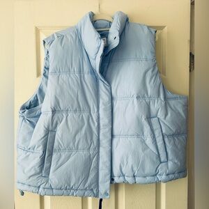 NWOT Old Navy baby blue puffer vest 2X